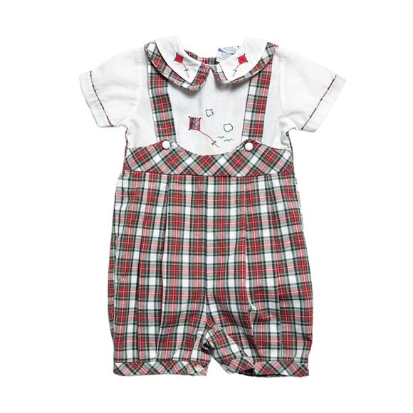 Carriage Boutiques 24mo Kite Plaid Romper - Picture 1 of 6